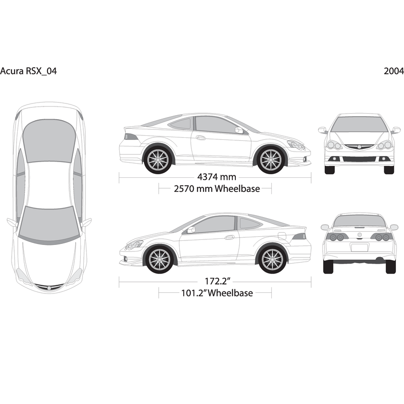 2004 Acura Rsx V04 Vehicle Wrap Template