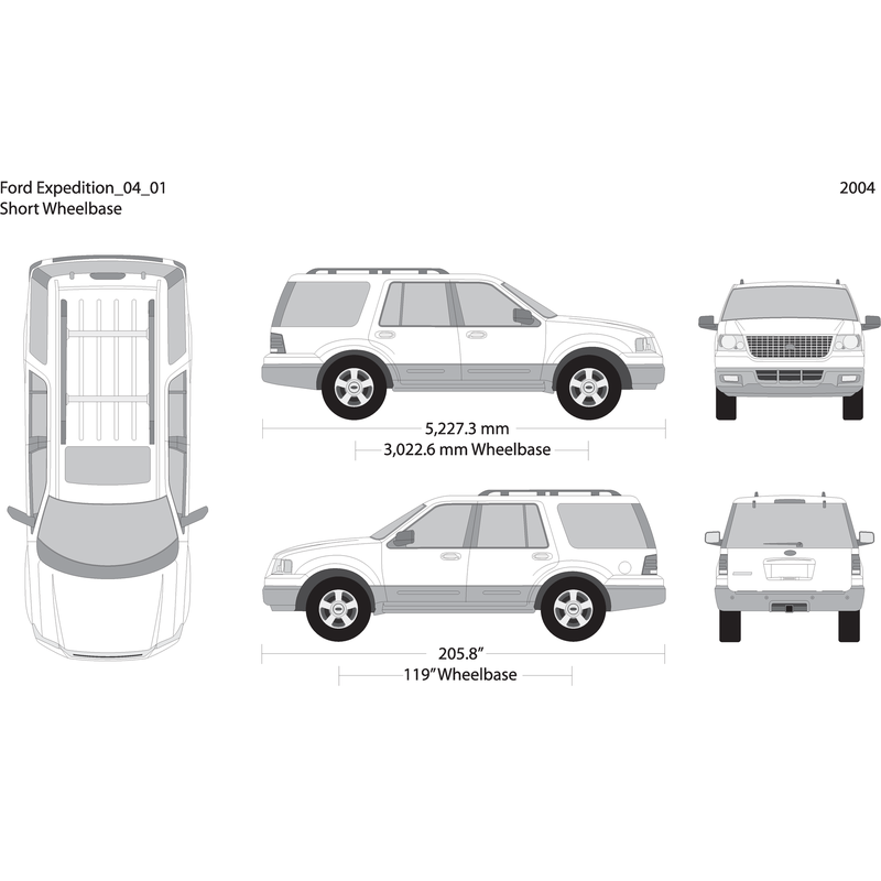 2004 Ford Expedition V01 Vehicle Wrap Template