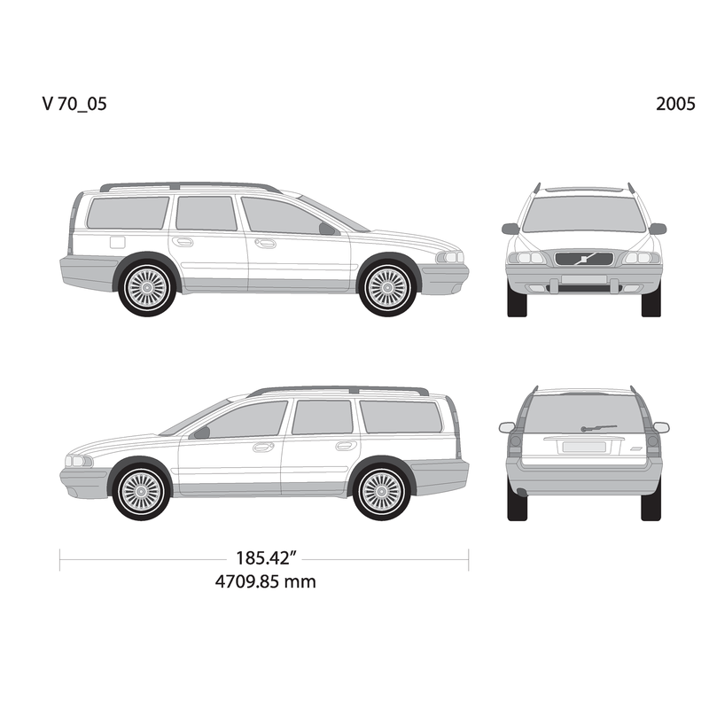 2005 Volvo Volvo 70 V05 Vehicle Wrap Template