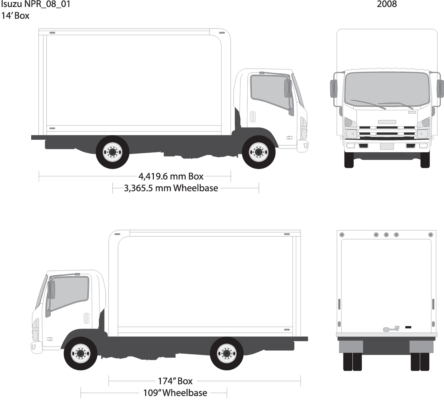 2008 Isuzu Npr V01 Vehicle Wrap Template