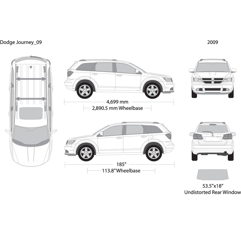 2009 Dodge Journey V09 Vehicle Wrap Template