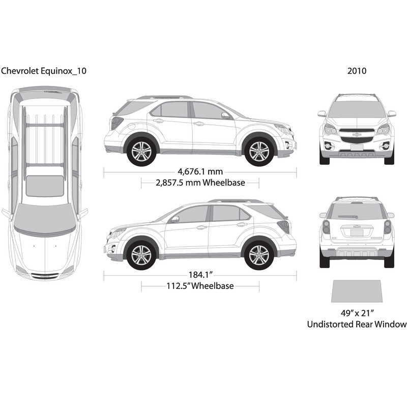 2010 Chevy Equinox V10 Vehicle Wrap Template