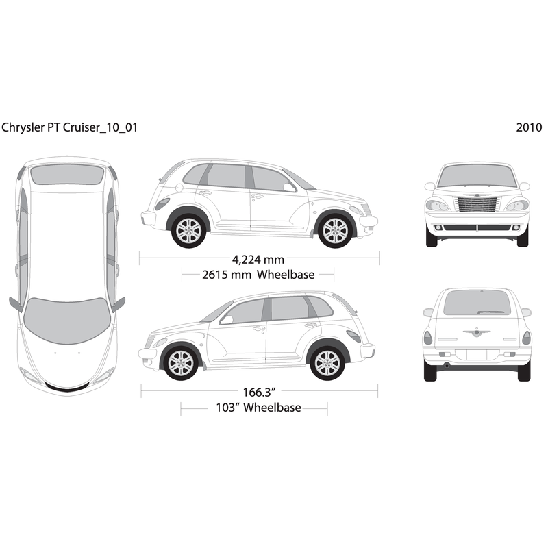 2010 Chrysler Pt Cruiser V01 Vehicle Wrap Template