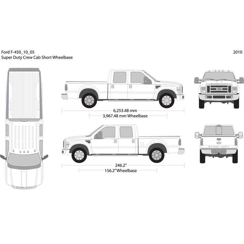 2010 Ford F 450 V05 Vehicle Wrap Template