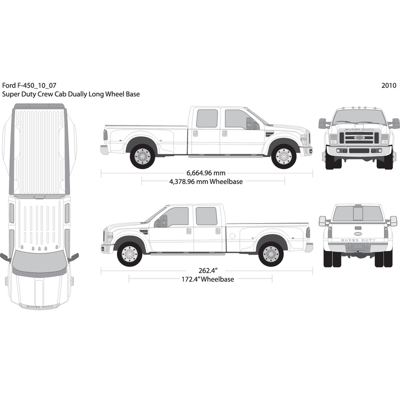 2010 Ford F 450 V07 Vehicle Wrap Template
