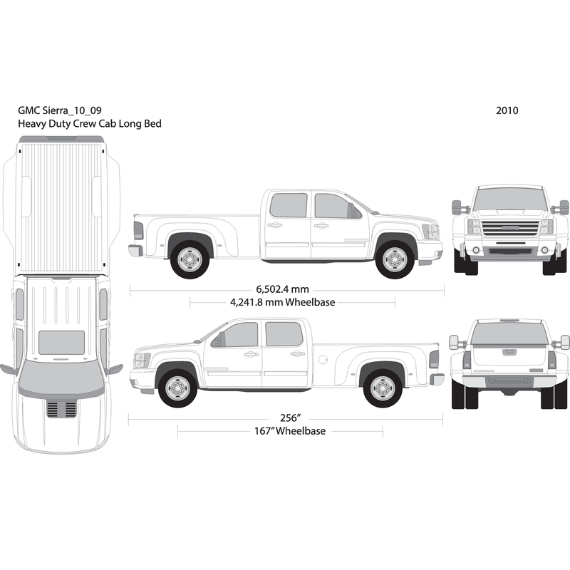 2010 Gmc Sierra 2500 3500 Hd V09 Vehicle Wrap Template