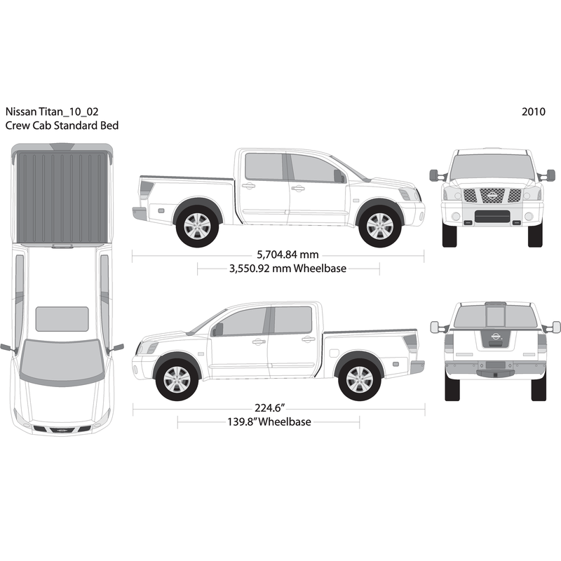 2010 Nissan Titan V02 Vehicle Wrap Template