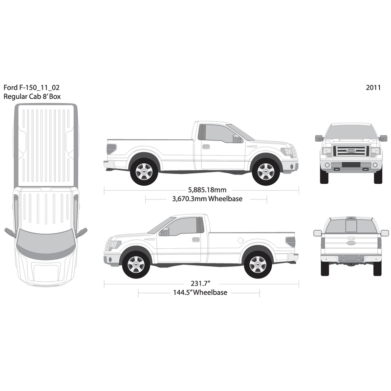 2011 Ford F 150 V02 Vehicle Wrap Template