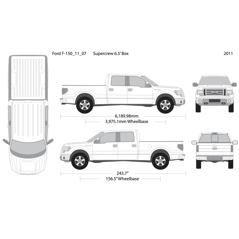2011 Ford F 150 V07 Vehicle Wrap Template