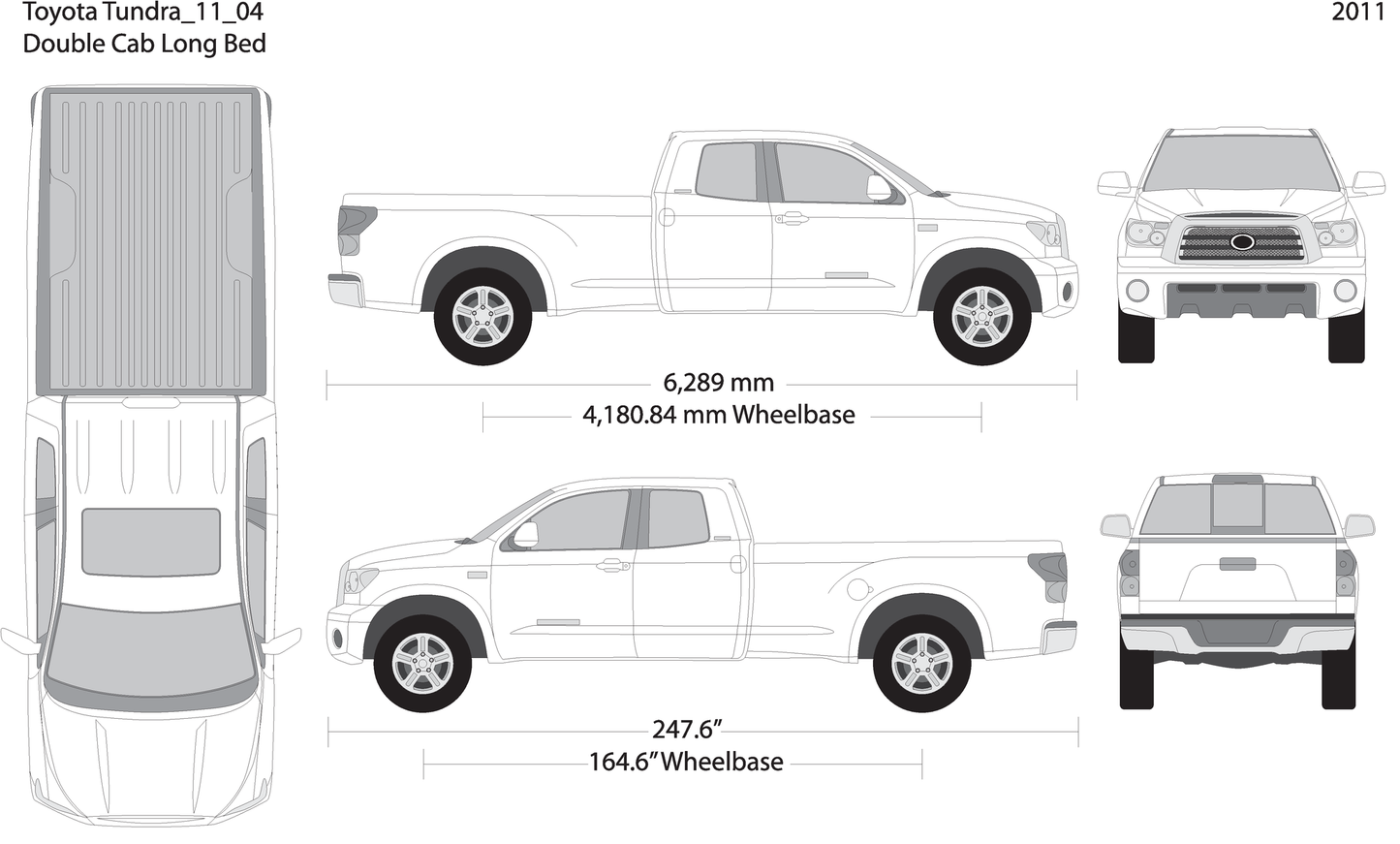 2011 Toyota Tundra V04 Vehicle Wrap Template