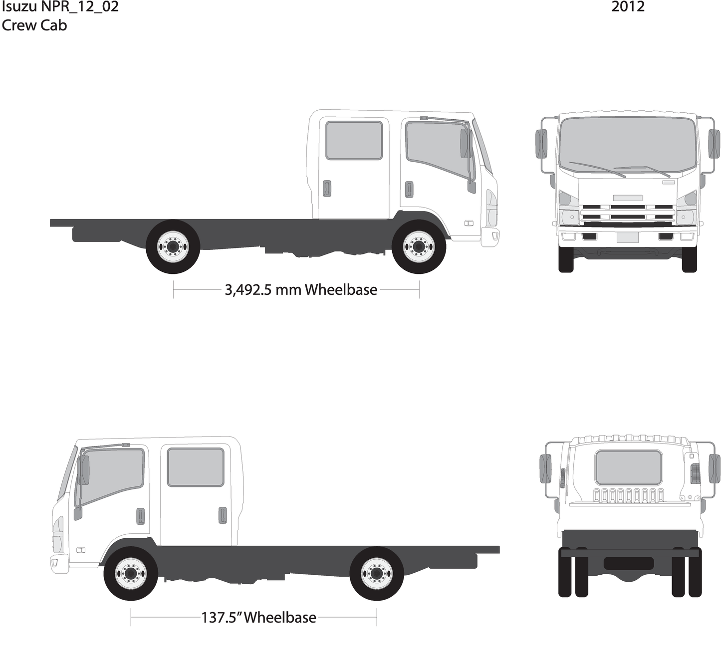 2012 Isuzu Npr V02 Vehicle Wrap Template