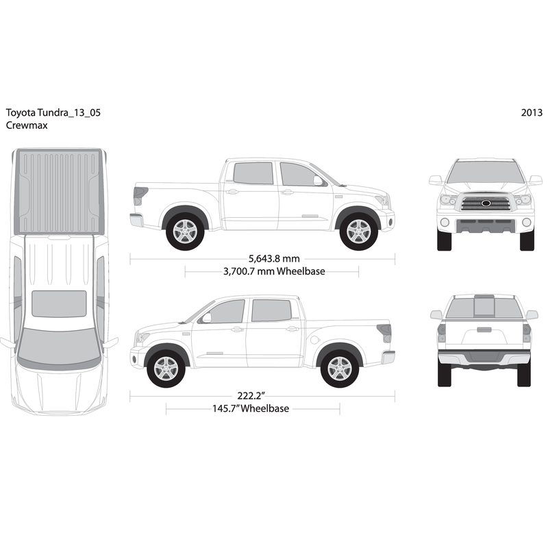 2013 Toyota Tundra V05 Vehicle Wrap Template