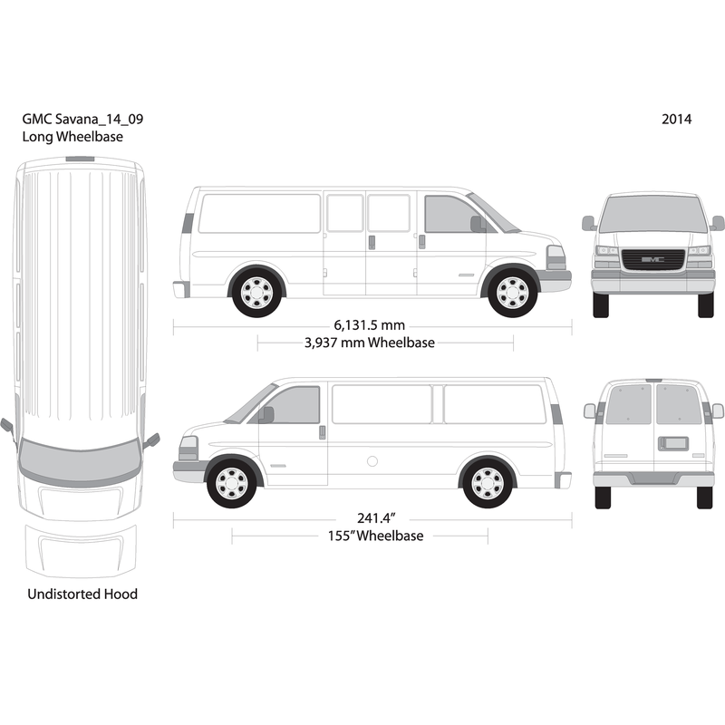 2014 Gmc Savana V09 Vehicle Wrap Template