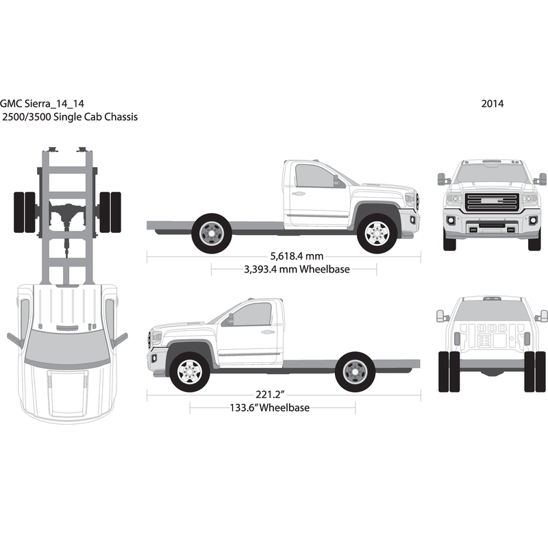 2014 Gmc Sierra 2500 3500 Hd V14 Vehicle Wrap Template