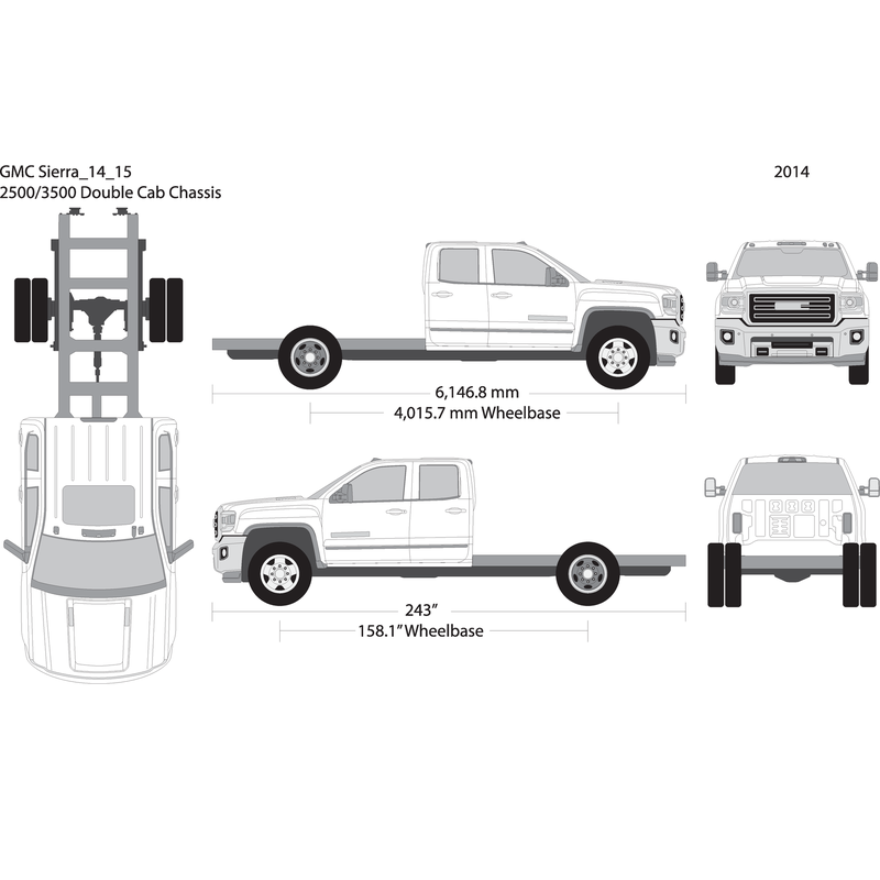 2014 Gmc Sierra 2500 3500 Hd V15 Vehicle Wrap Template