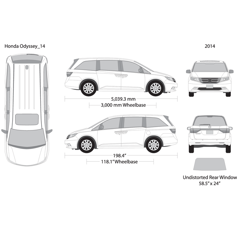2014 Honda Odyssey V14 Vehicle Wrap Template