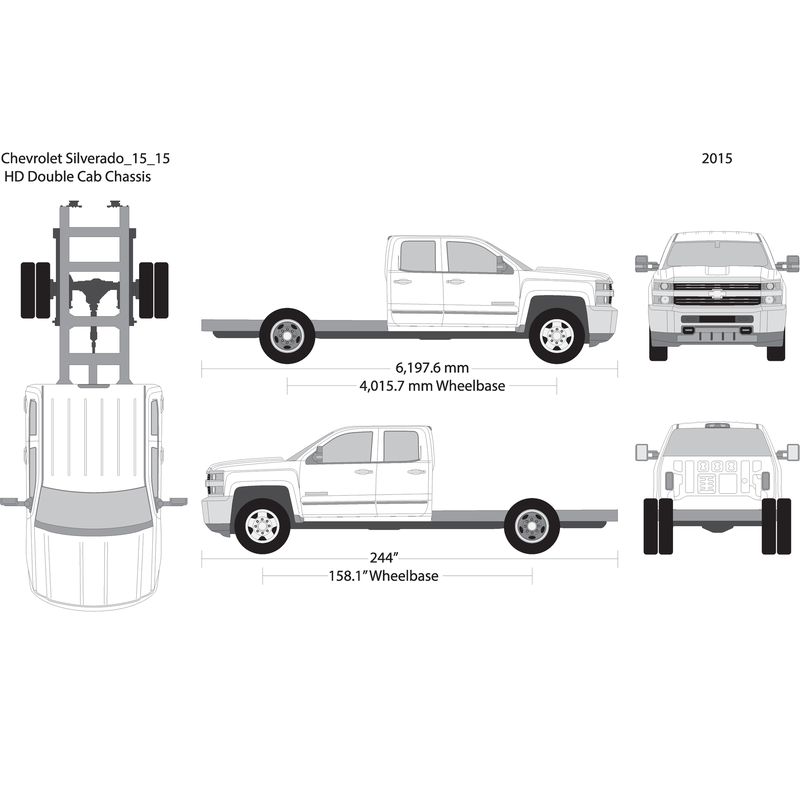 2015 Chevy Silverado 2500 3500 Hd V15 Vehicle Wrap Template