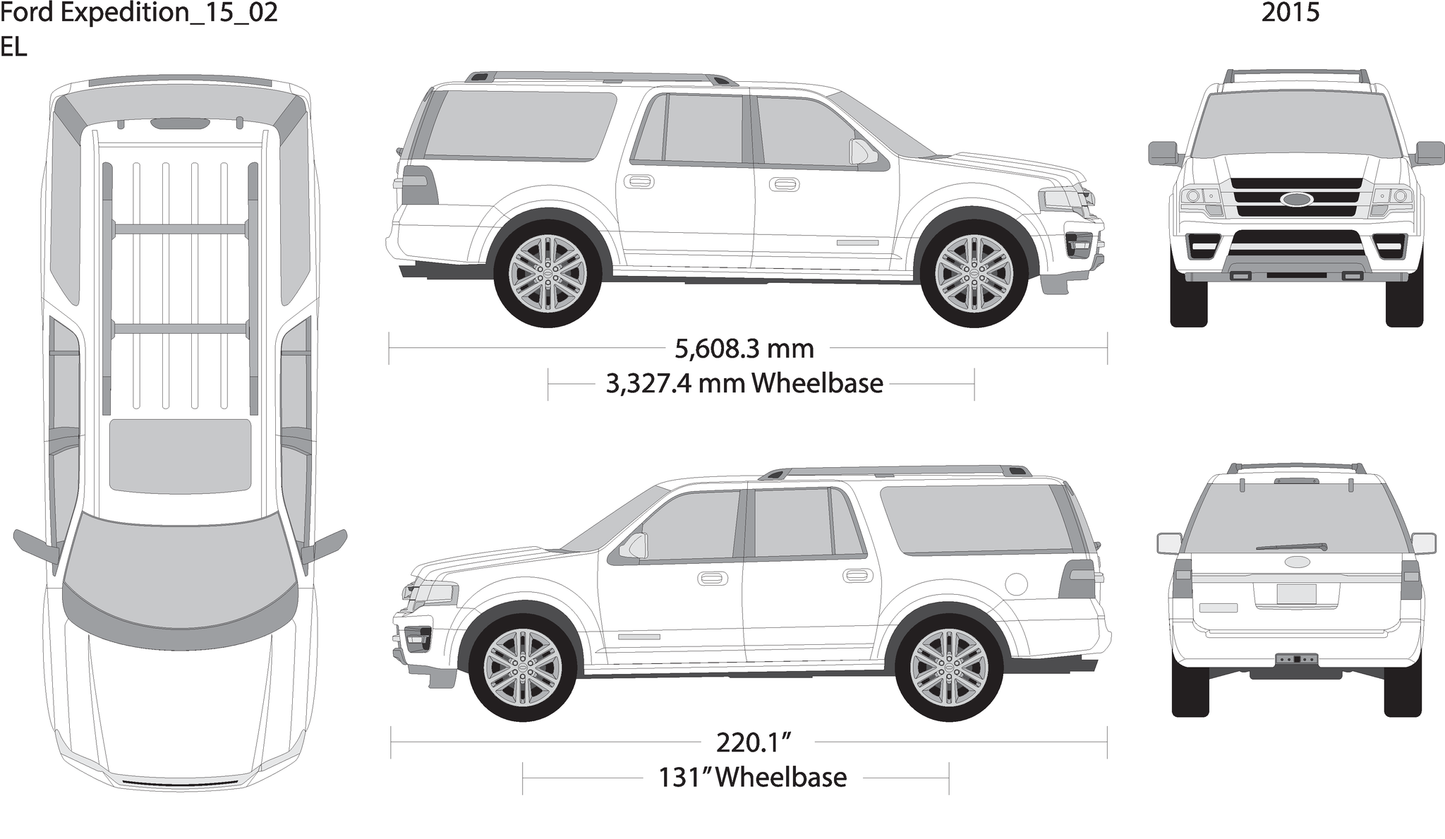 2015 Ford Expedition V02 Vehicle Wrap Template