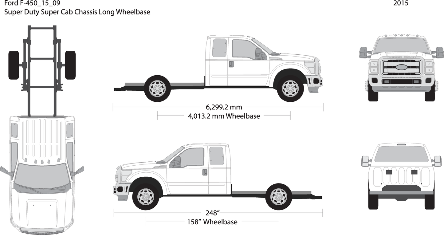2015 Ford F 450 V09 Vehicle Wrap Template