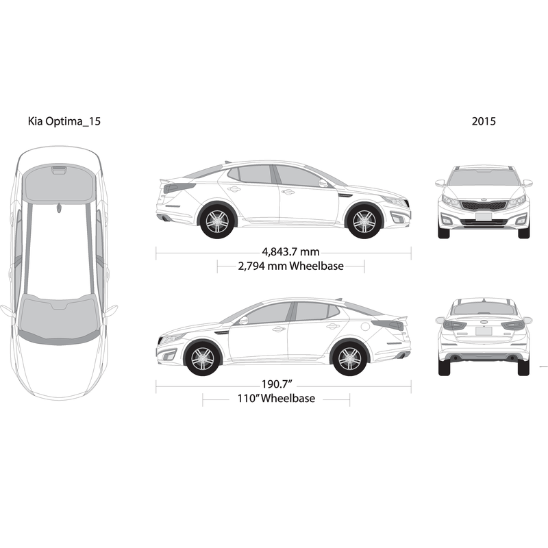 2015 Kia Optima V15 Vehicle Wrap Template