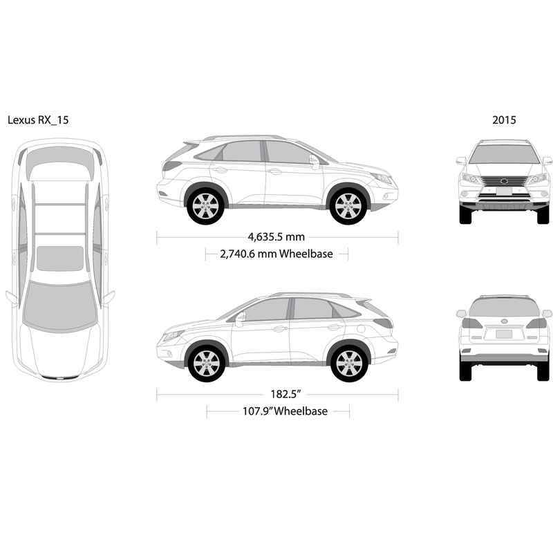 2015 Lexus Rx V15 Vehicle Wrap Template