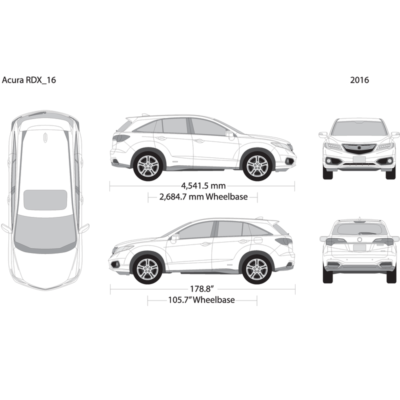 2016 Acura Rdx V16 Vehicle Wrap Template