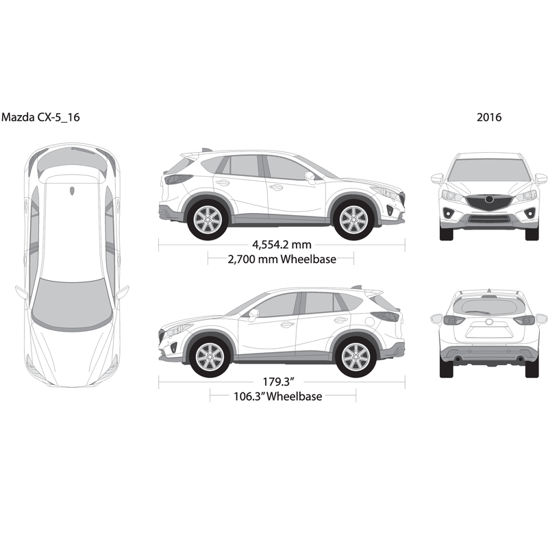 2016 Mazda Cx 5 V16 Vehicle Wrap Template