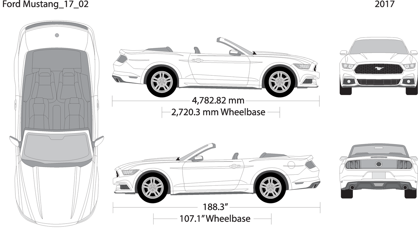 2017 Ford Mustang V02 Vehicle Wrap Template