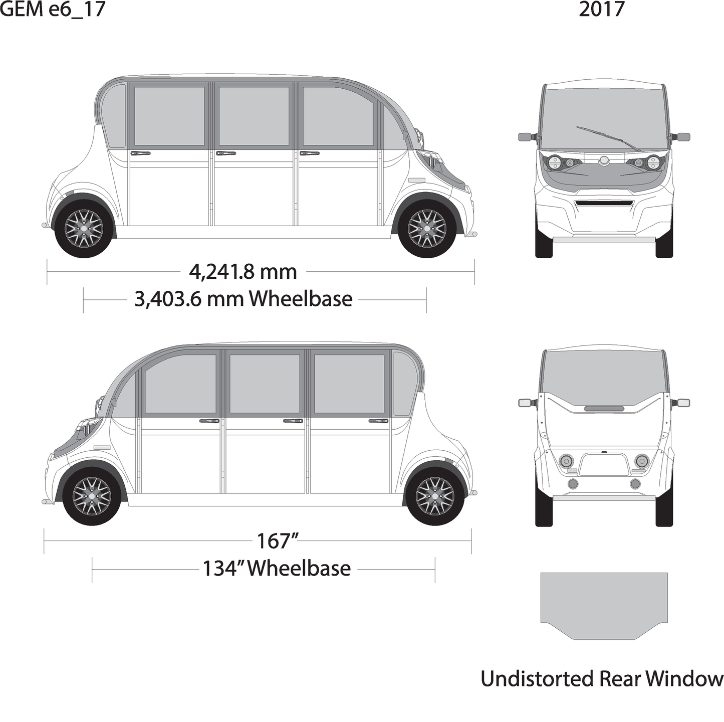 2017 Gem E6 V17 Vehicle Wrap Template