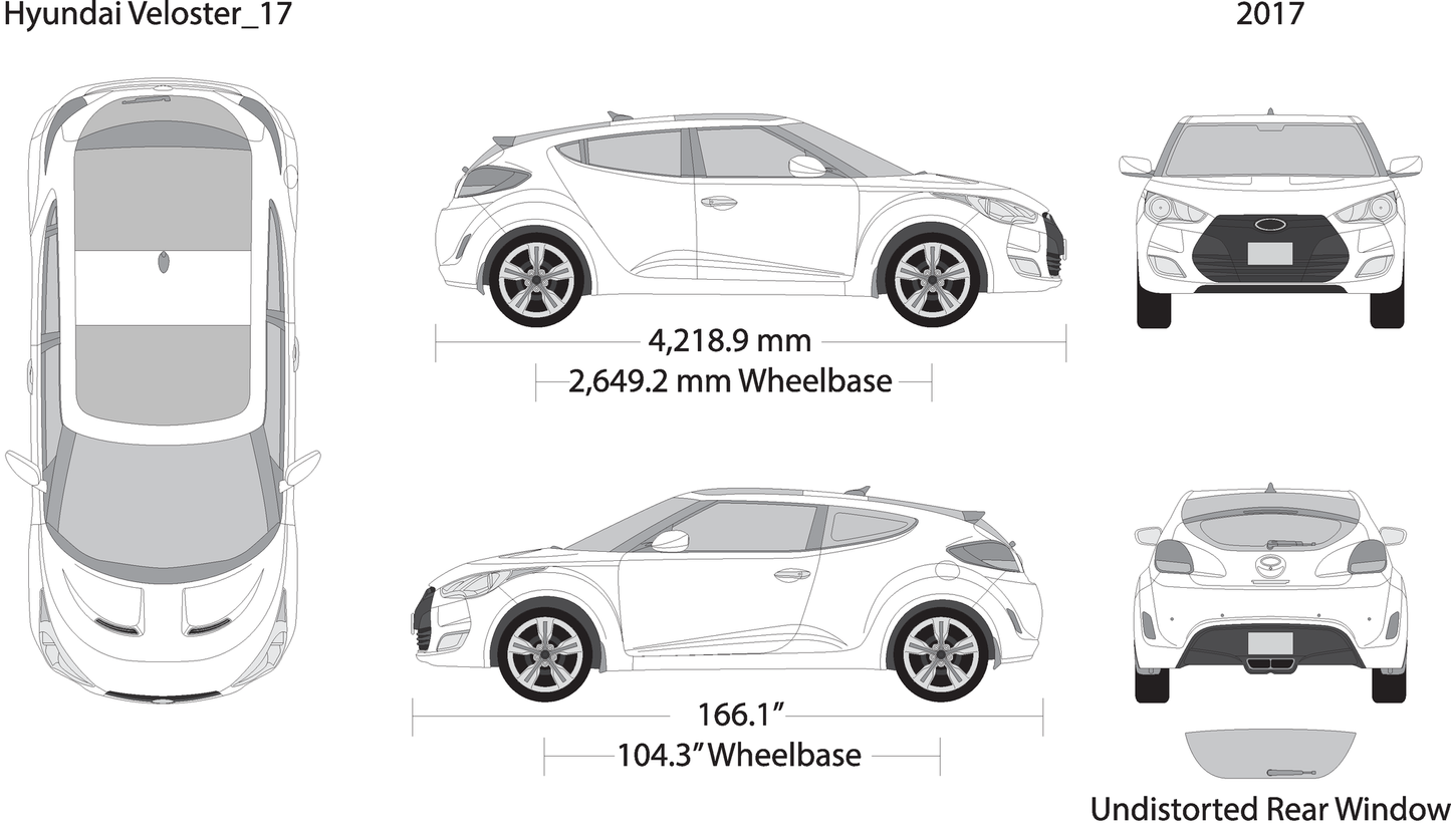 2017 Hyundai Veloster V17 Vehicle Wrap Template