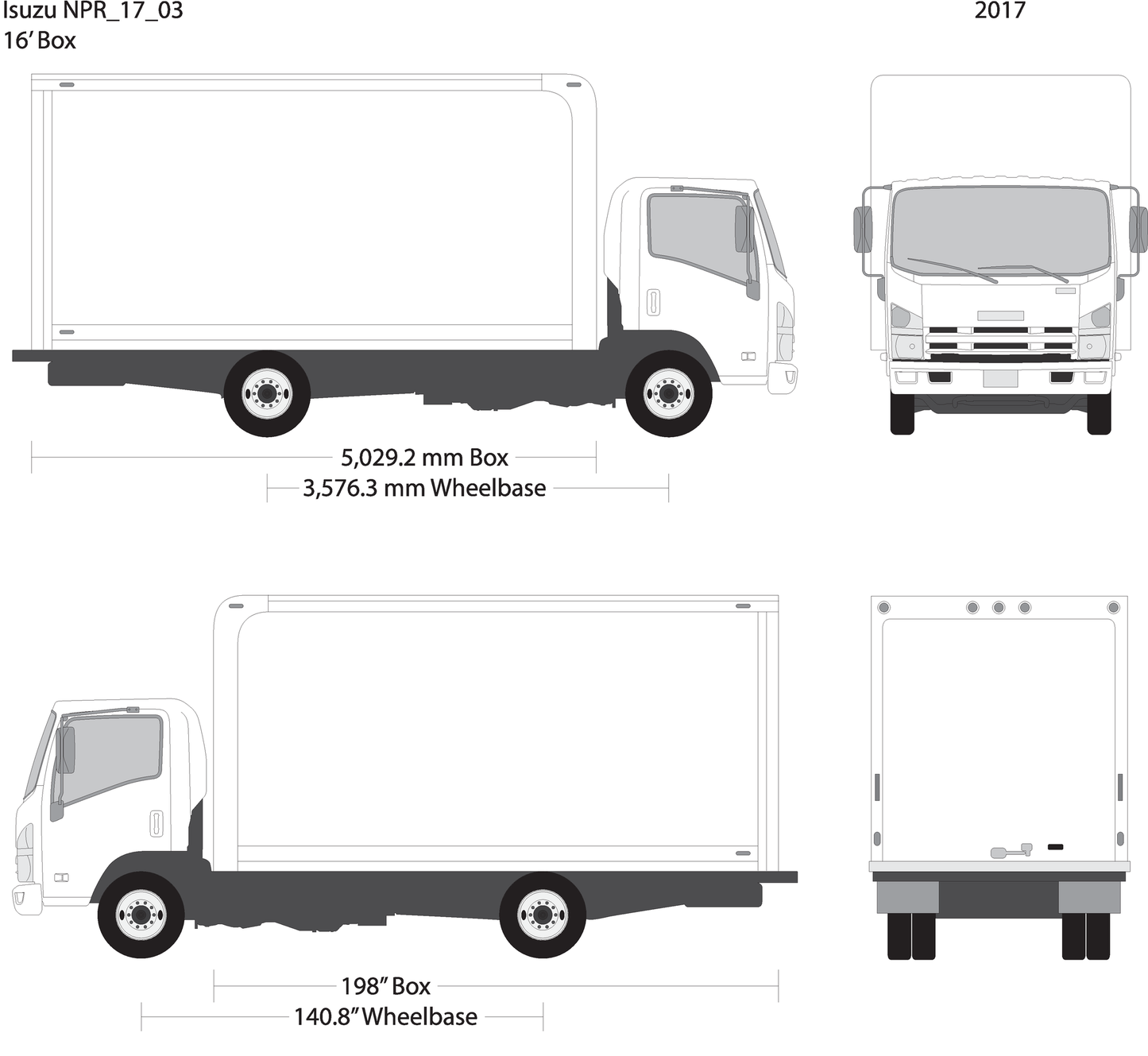 2017 Isuzu Npr V03 Vehicle Wrap Template