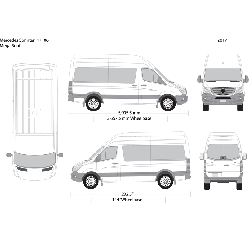 2017 Mercedes Sprinter V06 Vehicle Wrap Template