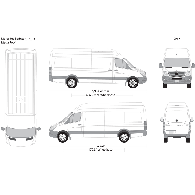 2017 Mercedes Sprinter V11 Vehicle Wrap Template