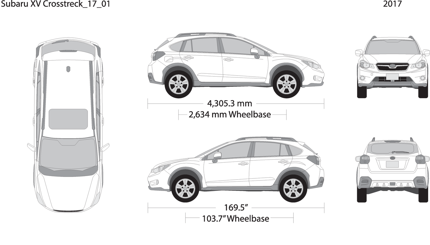 2017 Subaru Xv Crosstrek V01 Vehicle Wrap Template
