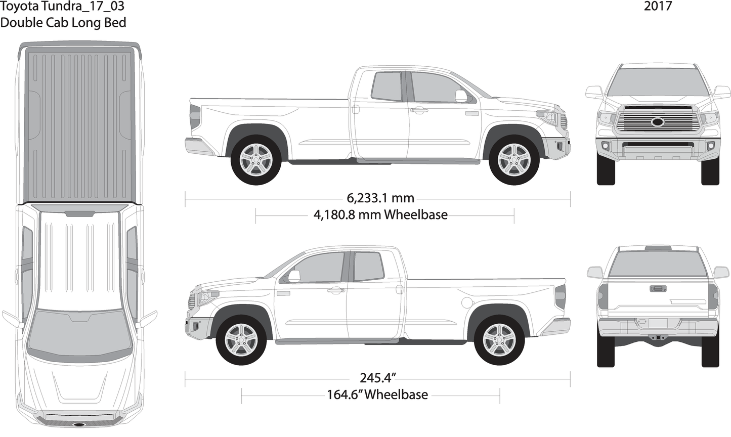 2017 Toyota Tundra V03 Vehicle Wrap Template