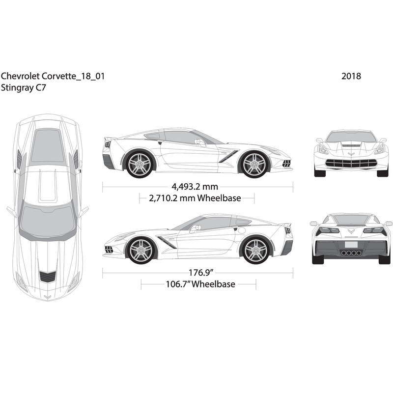 2018 Chevy Corvette V18 Vehicle Wrap Template