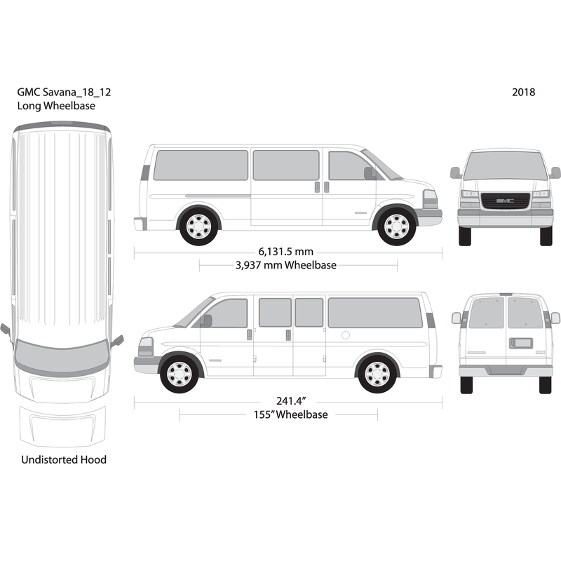 2018 Gmc Savana V12 Vehicle Wrap Template