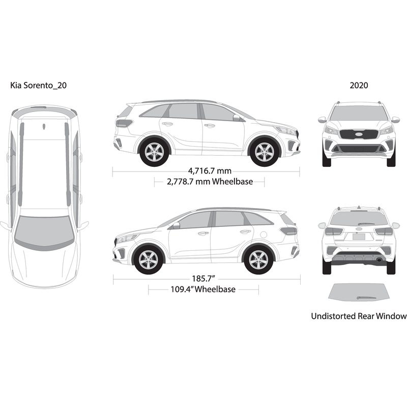 2020 Kia Sorento V20 Vehicle Wrap Template