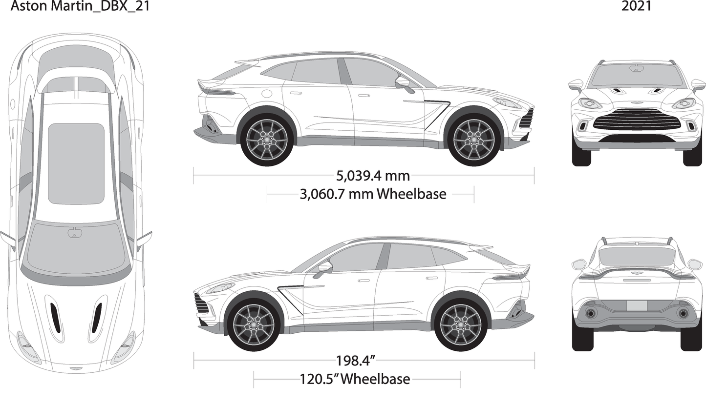 2021 Aston Martin Dbx V21 Vehicle Wrap Template