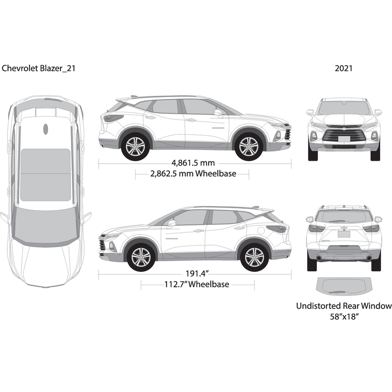 2021 Chevy Blazer V21 Vehicle Wrap Template
