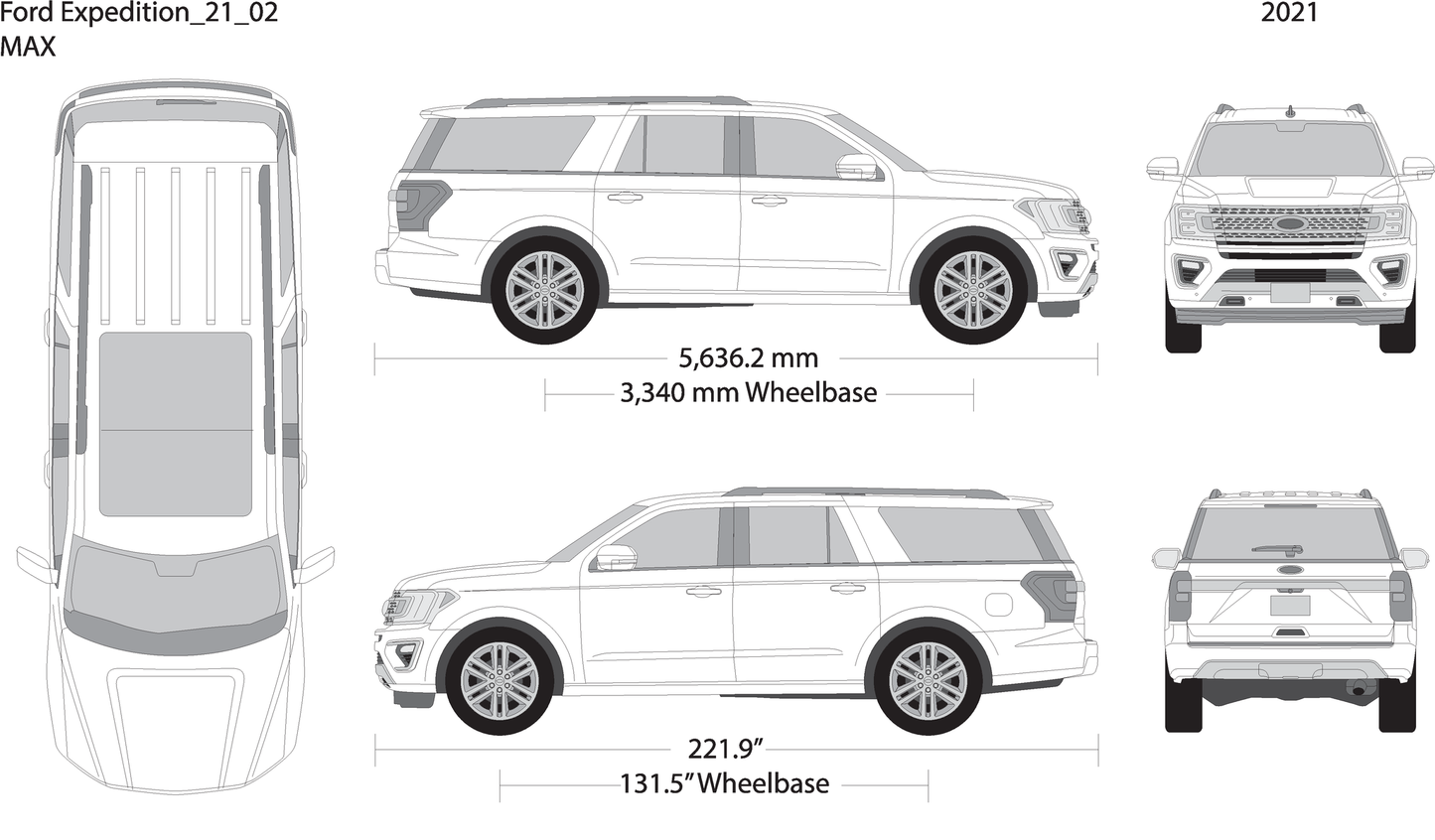 2021 Ford Expedition V02 Vehicle Wrap Template