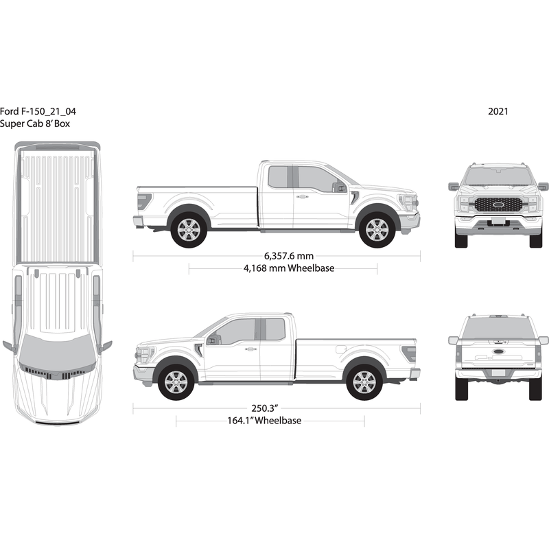 2021 Ford F 150 V04 Vehicle Wrap Template