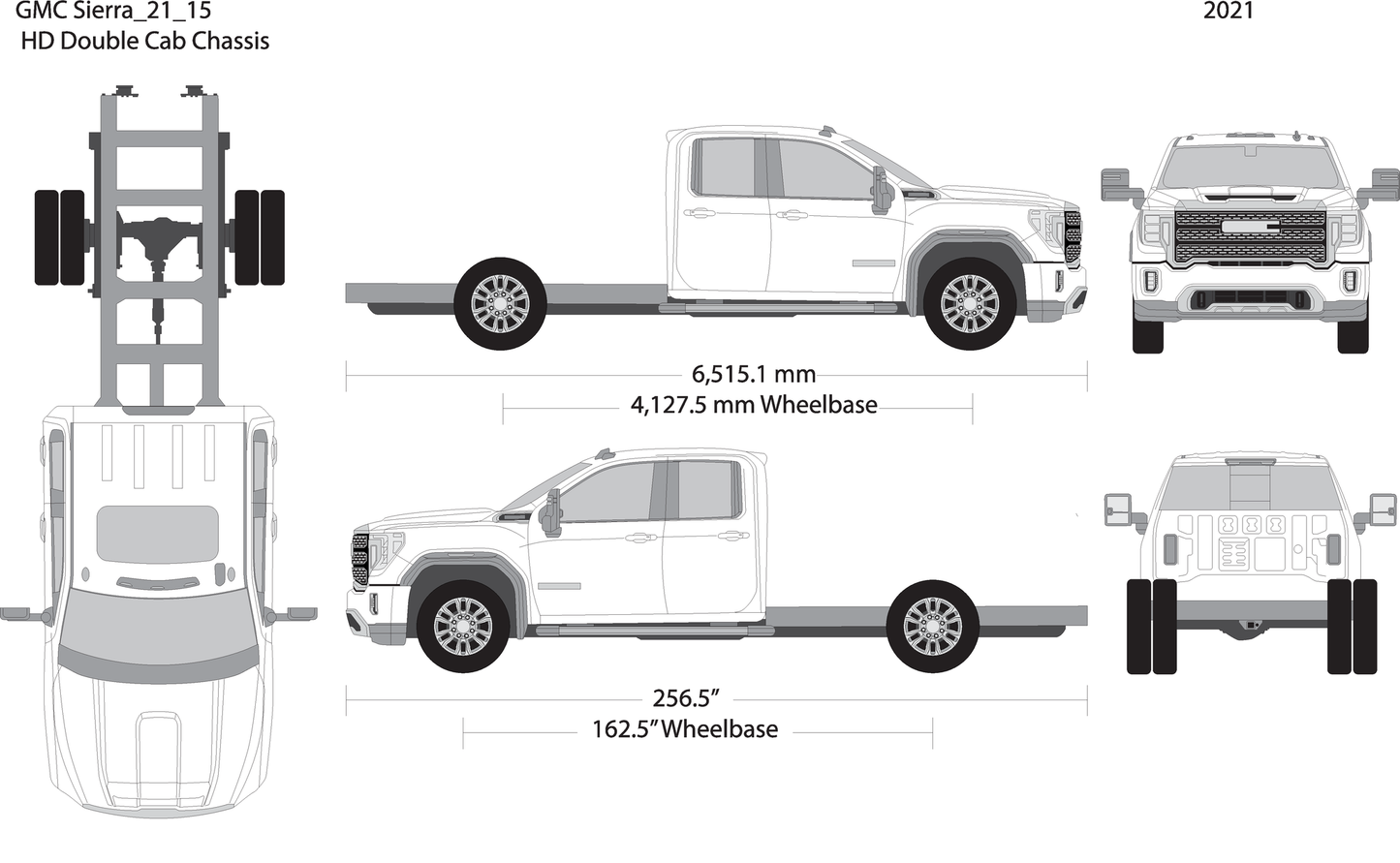 2021 Gmc Sierra 2500 3500 Hd V15 Vehicle Wrap Template
