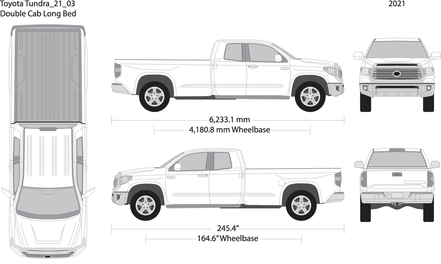 2021 Toyota Tundra V03 Vehicle Wrap Template