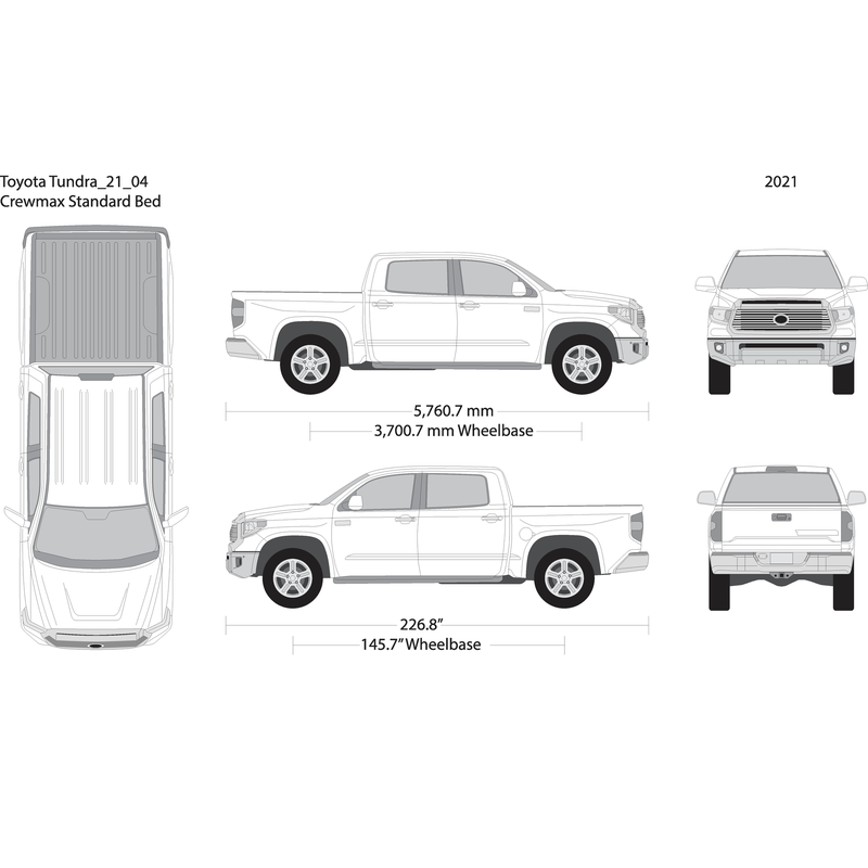 2021 Toyota Tundra V04 Vehicle Wrap Template