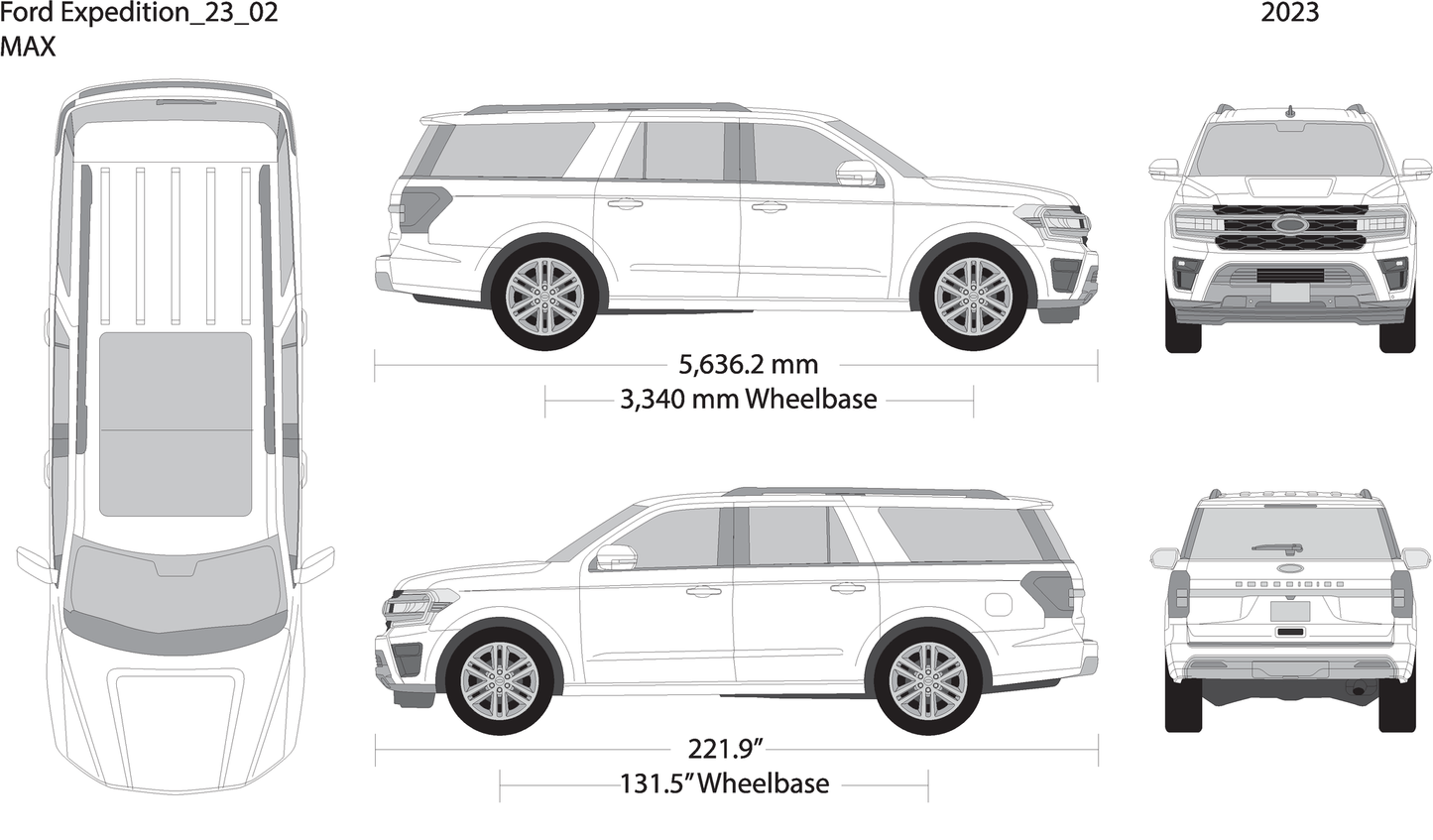 2023 Ford Expedition V02 Vehicle Wrap Template