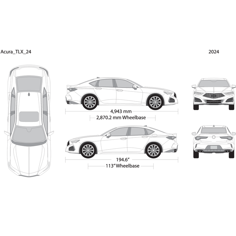 2024 Acura Tlx V24 Vehicle Wrap Template