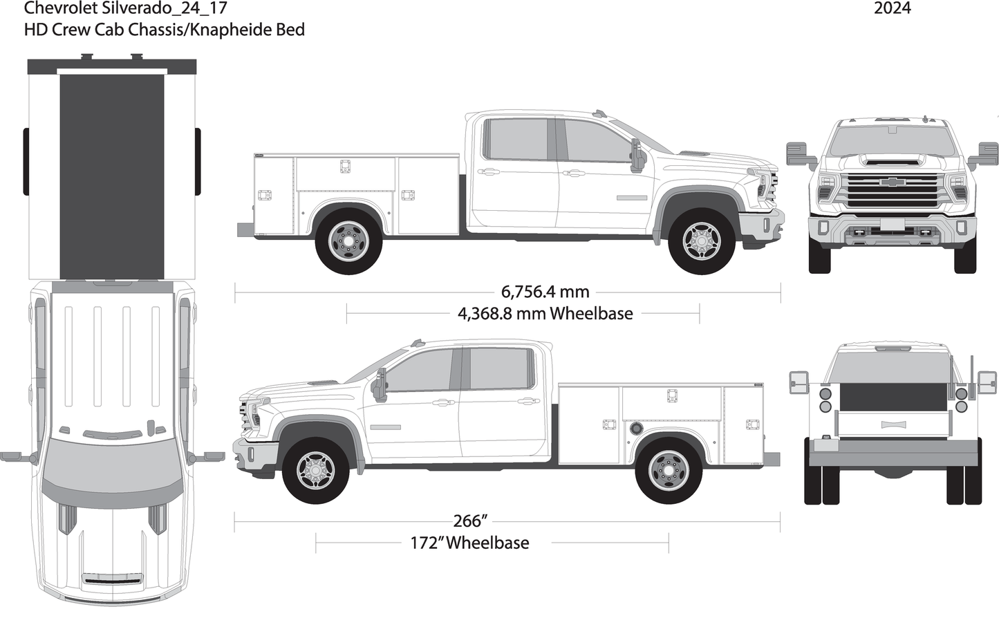 2024 Chevy Silverado 2500 3500 Hd V17 Vehicle Wrap Template