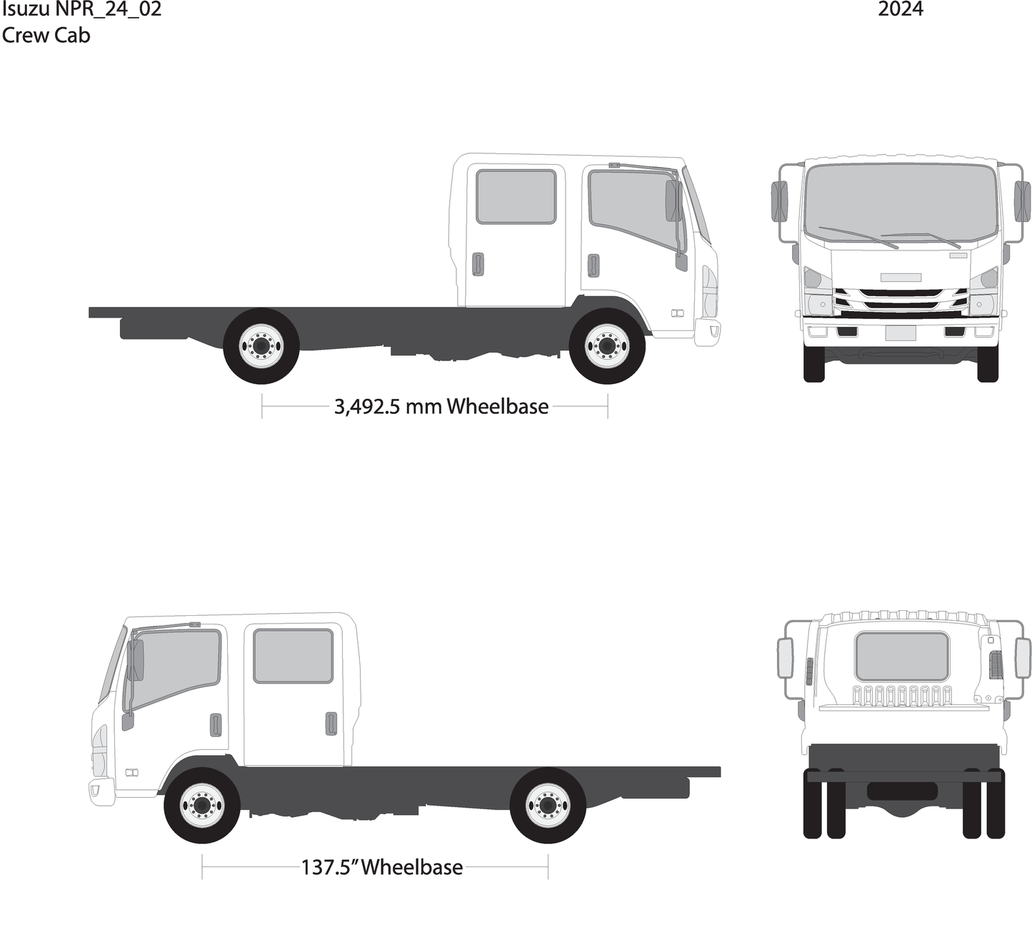 2024 Isuzu Npr V02 Vehicle Wrap Template
