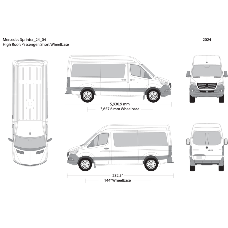 2024 Mercedes Sprinter V04 Vehicle Wrap Template